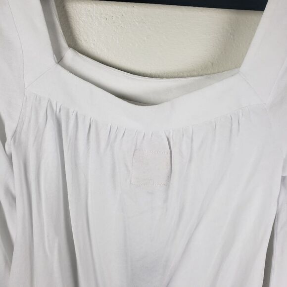 Chaser Women's White Cottagecore Square Neckline with Bell Sleeve Size Medium - Picture 10 of 10